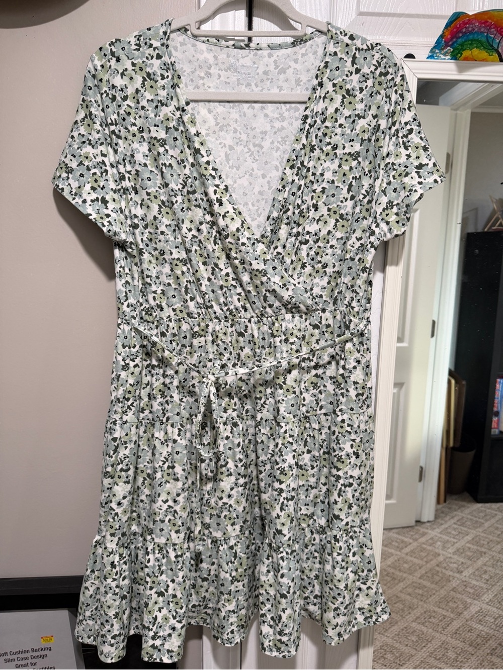 Bundle of 3 summer dresses ( red, yellow, sage) sizes xl and L. All super soft.
